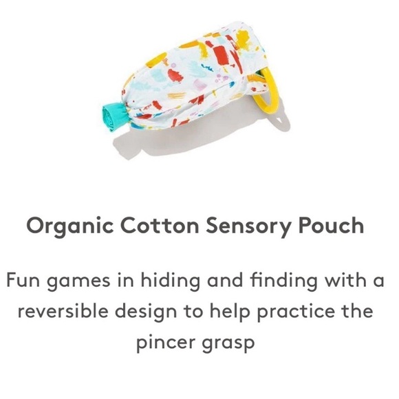 LOVEVERY Threadable Bead Kit & Organic Cotton Sensory Pouch Bundle Learning Toy - Picture 9 of 9